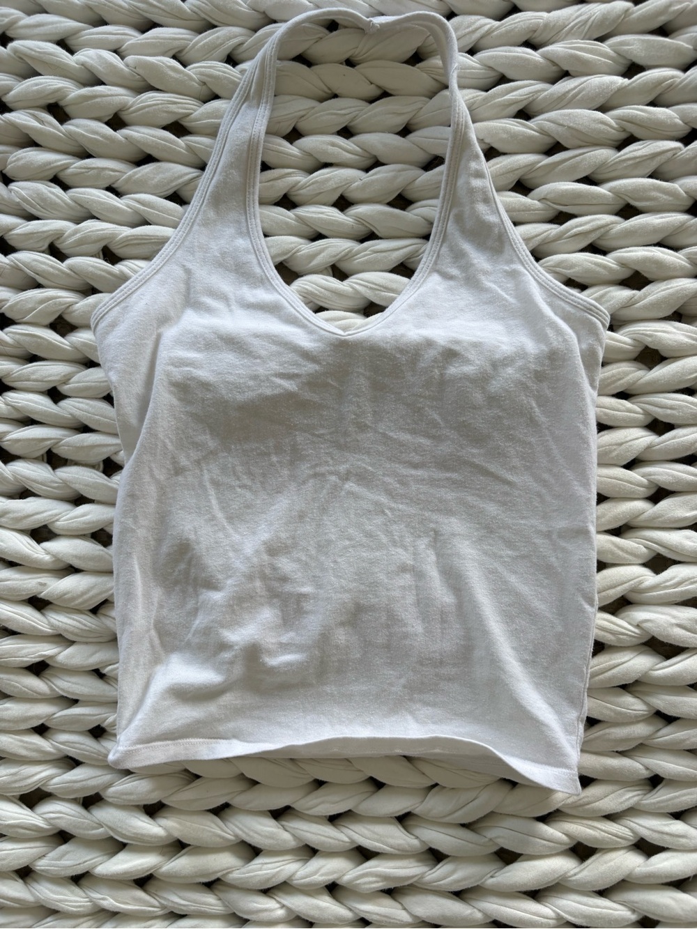 Hollister White Halter Camisole Tank Top